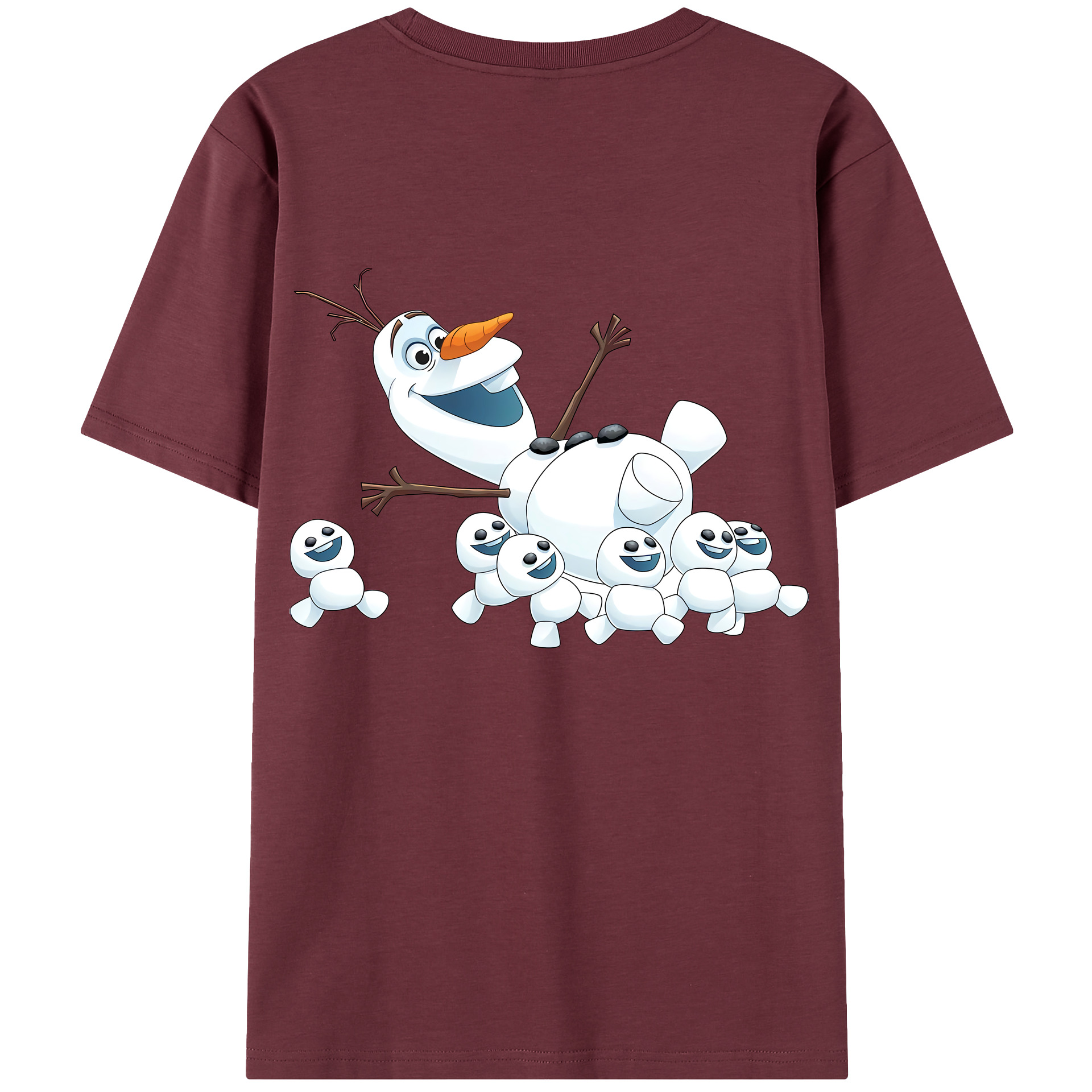 （画像用） アナと雪の女王 アンナ エルサ Frozen Anna Elsa 綿100％半袖Tシャツ（背面プリント）